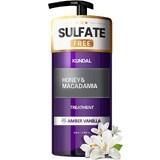 Maschera Trattamento Ipoallergenica per Capelli, Extra Idratante con Proteine, Vaniglia Ambrata, Kundal, 500 ml