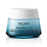 Vichy Mineral 89 Crema intens hidratanta 72h pentru ten uscat, 50 ml