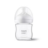 Biberon en verre Natural Response, 1 mois et plus, 120 ml, Philips Avent