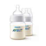 Lot de 2 Biberons Anti-colique, 0 mois+, 125 ml, Philips Avent