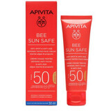 Crema protectie solara coloranta anti-pete SPF50 Bee Sun Safe, 50 ml, Apivita