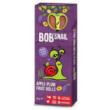 Rouleau naturel aux pommes et aux prunes, 30 g, Bob Snail