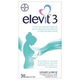 Elevit 3, Multivitaminici per il periodo postpartum e allattamento, 30 capsule, Bayer