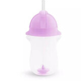 Cana cu pai flexibil Any Angle Click Lock, +12 luni, Purple, 296 ml, Munchkin