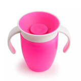 Miracle 360 Stilltasse mit Griffen, +6 Monate, Rosa, 207 ml, Munchkin