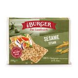 Fette di pane integrale di segale e sesamo, 250 gr, Hamburger