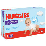 Luierbroekjes Jongen, Nr. 4, 9-14 kg, 58 stuks, Huggies