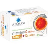 Vitamin C 1000 mg + D3 2000 IU Retard Biosunline, 30 Tabletten, AC Helcor