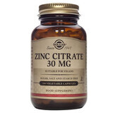 Zinkcitraat, 30 mg, 100 capsules, Solgar