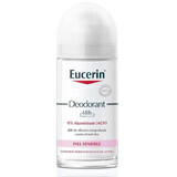 Deodorante roll-on senza alluminio con protezione 24 ore, 50 ml, Eucerin