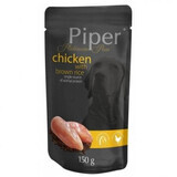 Nat hondenvoer met kip en bruine rijst Platinum Pure Dog, 150 g, Piper