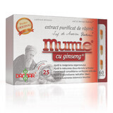 Extract purificat de rasina Mumie cu Ginseng, 60 capsule, Damar General Trading