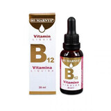 Vitamin B12 Flüssig, Ciancobalamin 2,5 mcg, 30 ml, Marnys