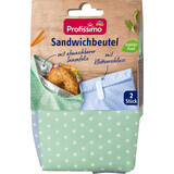 Profissimo Sac à sandwich réutilisable, 2 pièces