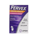 Fervex pour adultes au goût de framboise, 8 sachets, Upsa