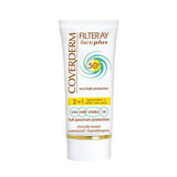 Filteray Gezicht Spf 50 Vet/Acneïsch, zonder tint, 50 ml, Coverderm