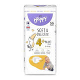 Couche Maxi Plus No. 4+, 9-15 Kg, 56 pièces, Happy