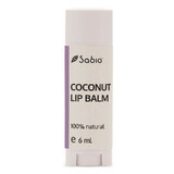 Baume à lèvres à la noix de coco, 6 ml, Sabio