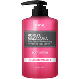 Miele & Macadamia Lozione per il corpo pura con aroma di vaniglia e ambra, 500 ml, Kundal