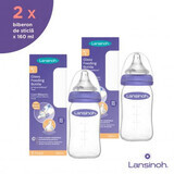 Pack de flacons en verre, 2 x 160 ml, Lansinoh