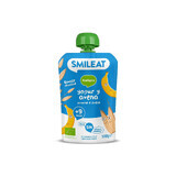 Biologische bananenpuree, yoghurt en haver, +9 maanden, 100 g, Smileat