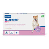 Dermatologisch huidproduct voor honden vanaf 10 kg Allerderm Spot On, 6 pipetten x 4 ml, Virbac