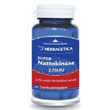 SUPER Nattokinase 2750 FU, 60 gélules, Herbagetica