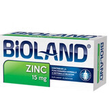 Zinc 15mg, 40 comprimés, Bioland