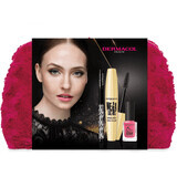 Dermacol Coffret cadeau mascara Mega Lash + eye-liner précis + vernis à ongles 5 Days Stay #53 Eternity, 24,5 g