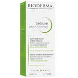 BIODERMA Sebium Mat Control Trattamento Viso Idratante Opacizzante 30 ml