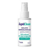 Solutie Hidroalcoolica cu Apa Oxigenata, 100 ml, SeptiClean