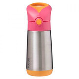 Thermos con cannuccia, 350 ml, Rosa/Arancio, BBOX