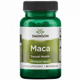 Extrait de racine de maca, 500 mg, 60 gélules, Swanson