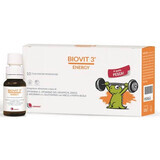 Complément alimentaire à base de vitamines B et C, de zinc, de L-glutamine et de L-arginine Biovit 3 Energy, 10 x 10 ml, Uriach