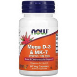 Mega D3 en MK-7 x 60 cps, Now Foods