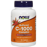 Vitamine C-1000 mg Complex Tamponata x 90 comprimés, Now Foods