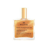 Huile multifonctionnelle à paillettes visage, corps et cheveux, 50 ml, Nuxe