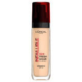 Fond de ten rezistent la transfer Infaillible 32H Fresh Wear 100 Fair-Light, 30 ml, L'Oreal