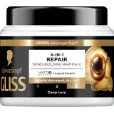 Schwarzkopf GLISS 4 in 1 Maschera riparatrice per capelli, 400 ml