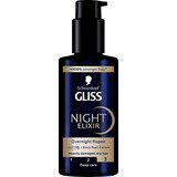 Schwarzkopf GLISS Elixir de nuit pour cheveux très abîmés et secs, 100 ml