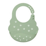 Bavoir réglable en silicone, vert, Babyono