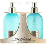 Vivian Gray Set Jasmine & Patchouli Savon liquide crémeux + Crème pour les mains, 1 pc