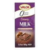 Milk chocolate with hazelnut cream, 100 g, Valor