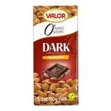 Suikervrije pure chocolade met amandelen, 150 g, Valor