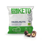 Keto Organic Chocolate Covered Peanuts with Coconut, 70 g, Cocoa