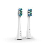 Spare electric toothbrush, 2 pieces, White, Aeno