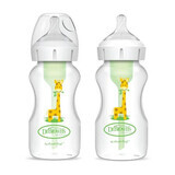 Options Plus Wide Neck Bottle Set, 3-6 months, 270 ml, 2 pieces, Design, Dr. Browns