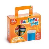 Acquerello Finger Baby, +2 anni, 6 x 80 ml, Carioca