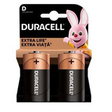 D Extra Life alkaline batterijen, 2 stuks, Duracell