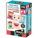 Jeu éducatif Montessori - Cartes émotions et actions, +1 an, Headu